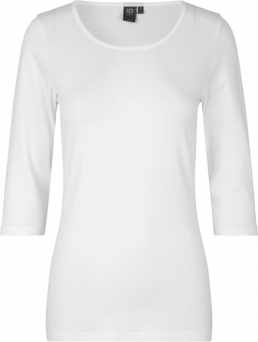 ID - Stretch T-Shirt 3/4 Sleeves - White