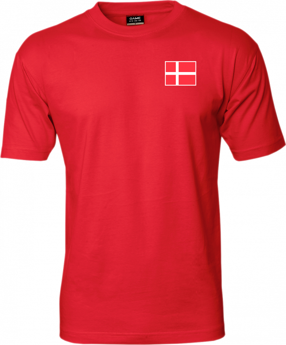 ID - Danmarks Cotton T-Shirt - Rood