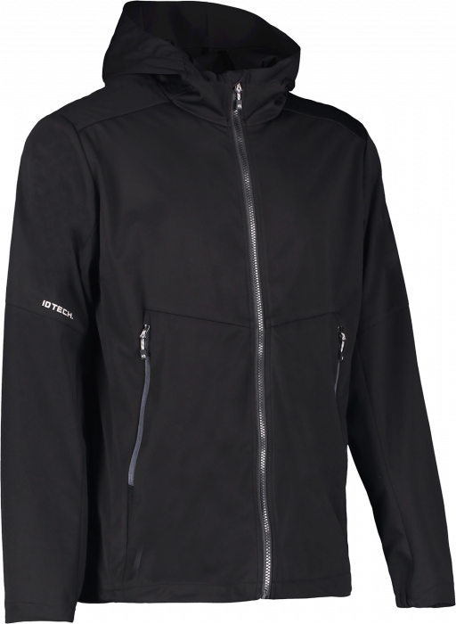 ID - Letvægts Softshell Jakke Børn - Sort