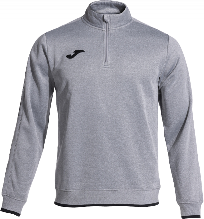 Joma - Olimpiada Half Zip Top - Melange grey & nero