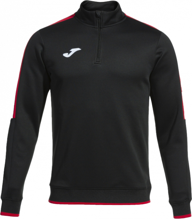 Joma - Olimpiada Half Zip Top - Nero & rosso