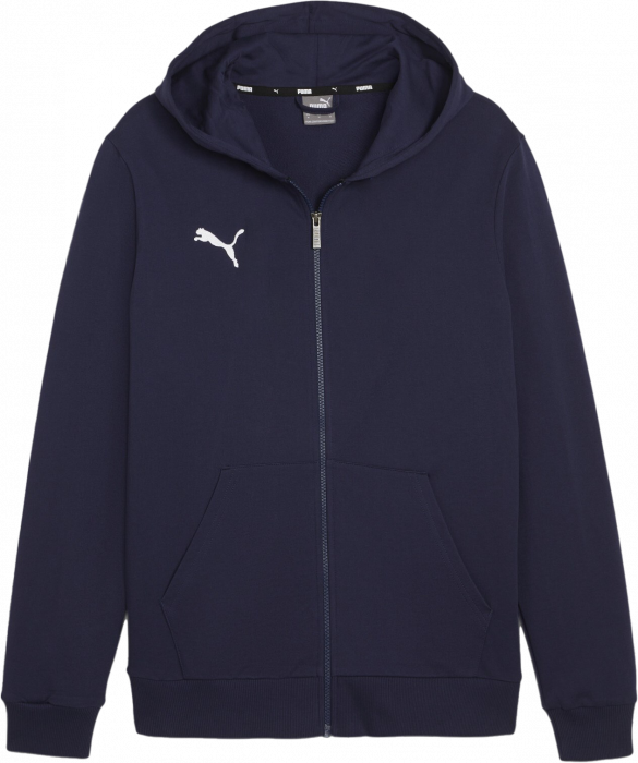 Puma - Teamgoal Casual Zip Hoodie Kids - Navy & white