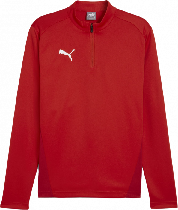 Puma - Team Goal Training Top With Half Zip Jr - Rosso