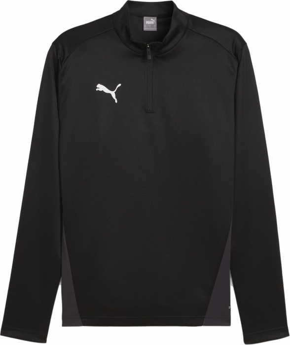 Puma - Teamgoal Træningstrøje M. 1/4 Zip - Sort & hvid