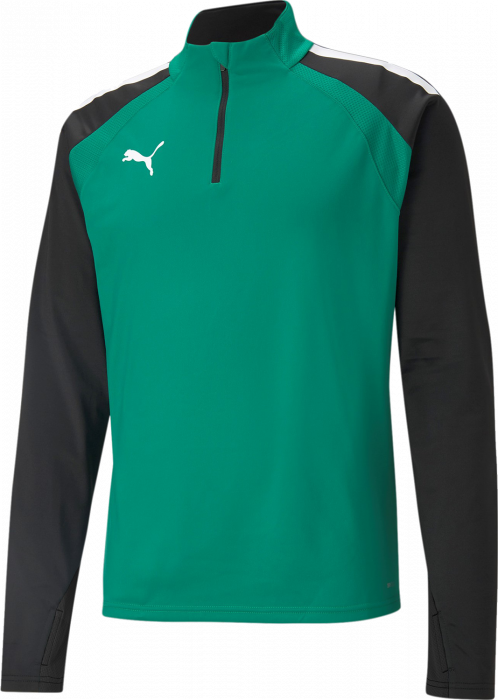 Puma - Teamliga Training 1/4 Zip Top Jr. - Green & noir