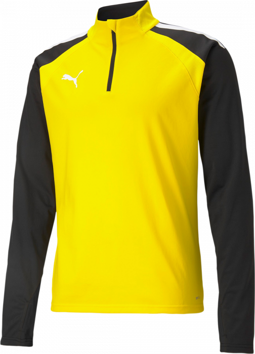 Puma - Teamliga Training 1/4 Zip Top Jr. - Amarillo & negro