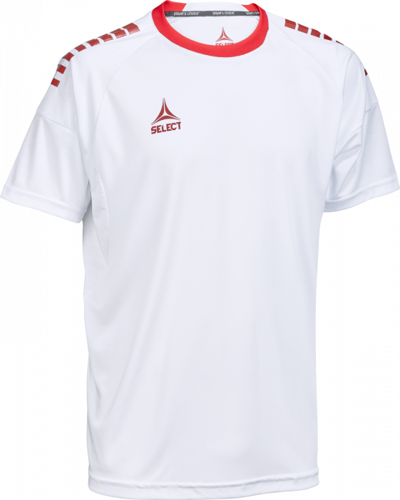 Select - Spain V25 Player Shirt S/s - Branco & vermelho